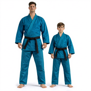 Conjunto de Uniforme de Karate Teal Personalizado 2026, Nuevo, para Hombres y Niños, Traje de Entrenamiento de Artes Marciales al por Mayor con Cinturón - Product Image 1
