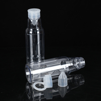 Bouteille isotherme jetable transparente en PET/PP de 500 ml pour camping, idéale pour les températures inférieures à 60 °C ° c