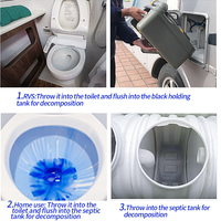 Enzymes en promotion pour toilettes portables/camping-car/fosse septique : éliminent les odeurs, dissolvant bactérien pour papier toilette