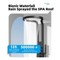 Nouvelle colonne de douche murale multifonctionnelle en laiton chromé poli avec jets de massage et panneau de douche