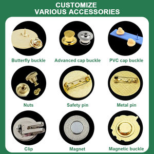 Broches Personalizados con Logotipo <span class=keywords><strong>de</strong></span> Fábrica, Broche <span class=keywords><strong>de</strong></span> Metal <span class=keywords><strong>de</strong></span> Aleación <span class=keywords><strong>de</strong></span> Hierro y Zinc, Pin Redondo 2D 3D para Sombrero, Cuello, <span class=keywords><strong>Ropa</strong></span>, Pin <span class=keywords><strong>de</strong></span> Solapa Personalizado con Esmalte - Product Image 4