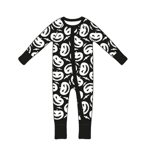 Qingli OEM – Combinaisons bébé en bambou à fermeture éclair bidirectionnelle, sans MOQ, personnalisables, pour Halloween, sans droits de douane - Product Image 1