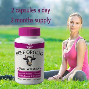 OEM / ODM Beef Organ Supplement for Women - Beef Liver, Kidney, Heart, Supports Women's Overall <b>Energy</b> and Health - Product Image 4