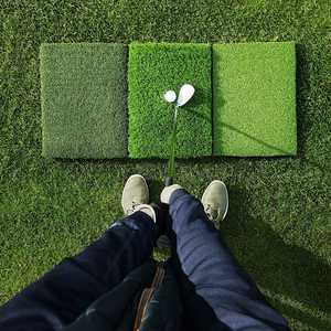 <span class=keywords><strong>Tapis</strong></span> d'entraînement de golf 3 zones (fairway, rough, fringe) 39x17 pouces, surface extra large, 50 tees, pour entraînement intérieur et extérieur - Product Image 5
