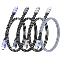 Certificado USB 4 PD 240W a tipo C 40Gbps Cable de carga rápida 8K 60Hz Cable de datos para Thunderbolt 4 3 2