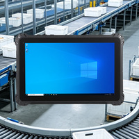 Tableta Robusta de 10.1 Pulgadas con Windows 11 N5100, IP67 Resistente al Agua, Tableta Portátil 2 en 1 con Teclado y Escáner de Código de Barras
