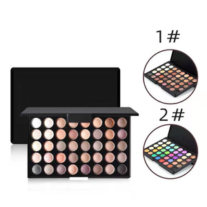 Palette de fards à paupières 40 couleurs nacrées mates à paillettes, pigment neutre, <span class=keywords><strong>maquillage</strong></span> pour les yeux, stock Europe et USA, vente chaude - Product Image 2