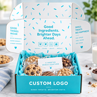 Boîte d'expédition compacte en carton ondulé personnalisée avec impression intérieure fraîche et fourniture d'emballages en gros pour échantillons de snacks