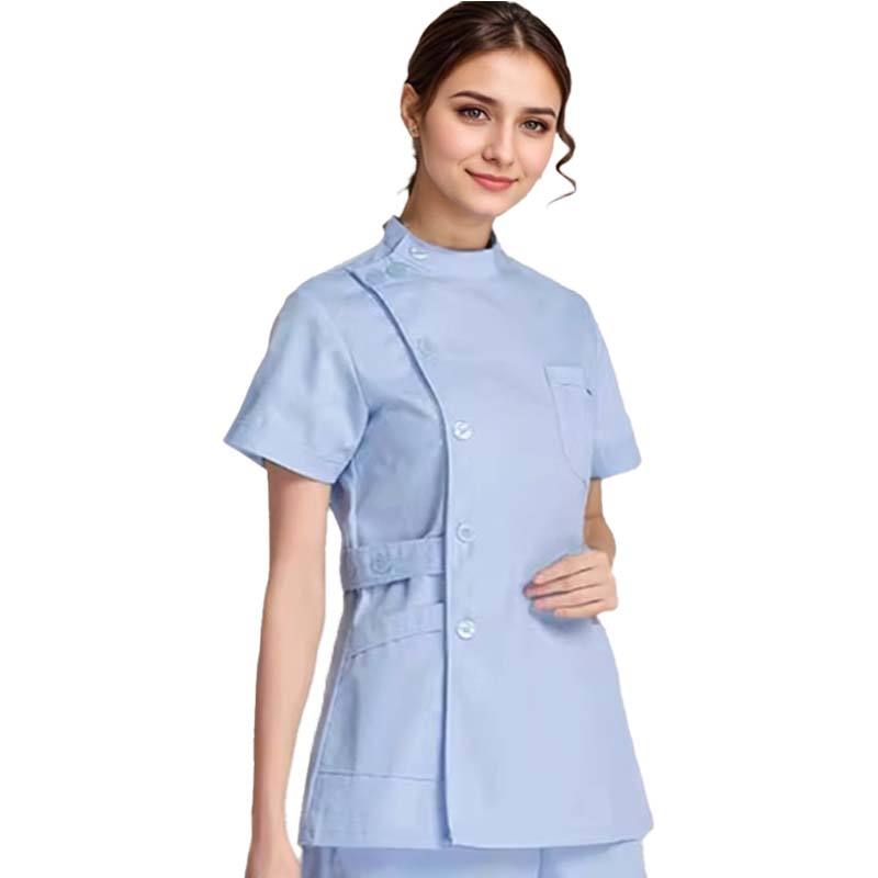 Blue Stand-Up Collar