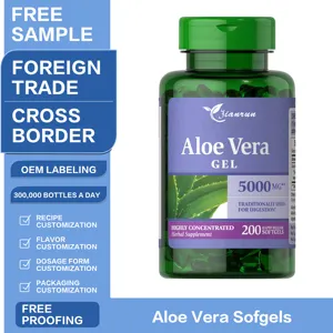 Aloe Vera Softgels Natural Dietary Supplement Softgel Garcinia Cambogia Aloe Vera Supple Nutrition Beauty Softgel Capsule