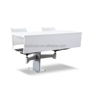 Chaise de salle de conférence collaborative LEADCOM LS-420, siège pivotant à 360 degrés, chaise de bureau pour salle de cours universitaire - Product Image 2