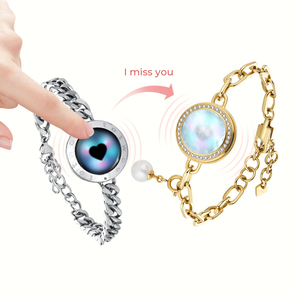 Nueva llegada <span class=keywords><strong>TOTWOO</strong></span> Soulmate pulseras inteligentes joyería de moda parejas emparejamiento táctil de larga distancia conectividad Bluetooth joyería - Product Image 4