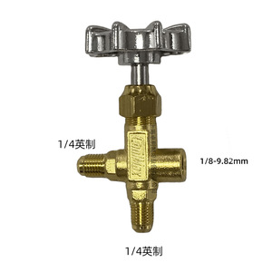 Manómetro de Presión con Válvula CM-466-G de Taiwán Gome, Manómetro de Baja Presión para Refrigerantes R22 y R134 - Product Image 3