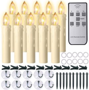 Bougies <span class=keywords><strong>LED</strong></span> avec télécommande sans fil, <span class=keywords><strong>flamme</strong></span> <span class=keywords><strong>vacillante</strong></span>, idéal pour noël, 12 pièces - Product Image 1