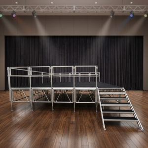เวทีอลูมิเนียมแบบพกพา รูปทรงสี่เหลี่ยมจัตุรัส สำหรับงานคอนเสิร์ต งานเทศกาล โบสถ์ และงานอีเว้นท์ต่างๆ - Product Image 3