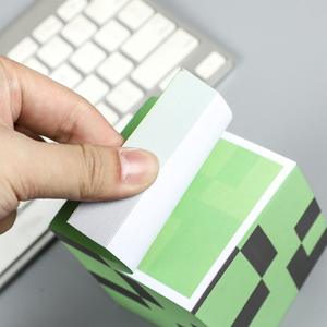 工厂价格定制标志彩色印刷便签便笺立方体垫立方体收缩包装促销礼品纸块 - Product Image 3