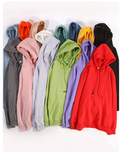 Printemps et automne bon marché 21 couleurs pull à <span class=keywords><strong>capuche</strong></span> logo personnalisé imprimé blanc couleur pure unisexe femmes hommes sweats à <span class=keywords><strong>capuche</strong></span> - Product Image 3