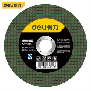 Disco de Corte de Resina Deli 107x1.2x16mm para Pulir Acero Inoxidable, Uso con Amoladora Angular - Product Image 1