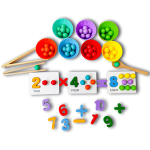 Custom Busy Book Cognitive Educational Toy Wooden Egg <strong>Twist</strong> Machine Clip Bead <strong>Games</strong> for Kids Boys and Girls Aged 2 to 4 Years - Product Image 5