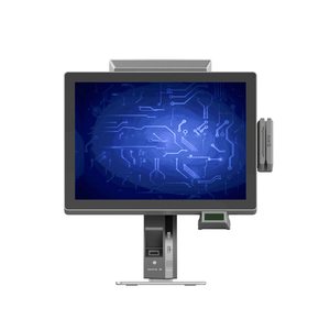 <span class=keywords><strong>Caisse</strong></span> enregistreuse POS en métal noir pour Windows/Android avec lecteur de code QR LED 8 chiffres, lecteur d'empreintes digitales biométrique et lecteur de cartes pour le commerce de détail et la restauration - Product Image 5