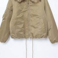 Manteau d'hiver chic et rétro pour femme, nouvelle collection 2026, décontracté, avec col en fourrure amovible et manches longues