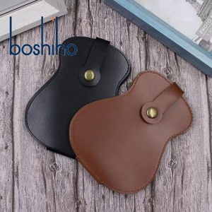 Portable Foldable Guitar Shape Pick Holders Durable Leather Plectrums Bag with Variety Picks Storage Gift for Music Lovers - Product Image 5