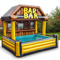 Tente gonflable extérieure adaptée aux besoins du client de barre de tiki de plage de barre gonflable de piscine à vendre