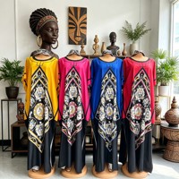 Robe décontractée ample à col en V pour femme, imprimé rayures africaines, style ethnique moyen-oriental, collection été 2025