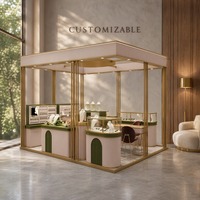 Maßgefertigte Zeitgenössische Schmuck-Vitrine aus Metall, Glas und Massivholz mit LED-Beleuchtung im Großhandel