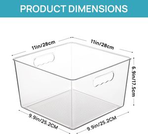 Home <b>Kitchen</b> Multifunctional Airtight Food Container <b>Storage</b> Bins Transparent PET Plastic Stackable <b>Storage</b> Box - Product Image 4