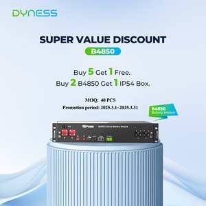 Batería Solar Dyness B4850 de <span class=keywords><strong>3KW</strong></span> para Sistemas Fuera de la Red, con 10 Años de Garantía, LFP 3Kwh 50Ah 48V, Baterías de Litio - Product Image 1