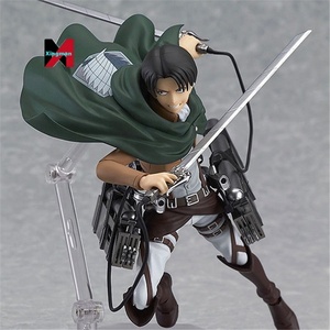 Attacco a titano Figma Trio Set Mikasa Eren Levi Figure <span class=keywords><strong>Anime</strong></span> modello articolato regalo da collezione in scatola - Product Image 1