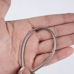 SWP001 كابلات من الفولاذ المقاوم للصدأ لختم الكابلات، حبل سلكي من الفولاذ المقاوم للصدأ SS304 SS316 بتصاميم 1x7/1x19/7x7/7x19/19x7/7X37، بأحجام متنوعة - Product Image 3