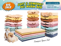 Coussin pour chat classique, matelas en tissu rayé avec poignée, offre spéciale hiver, 300 000 pièces, garantie OEM d'un an
