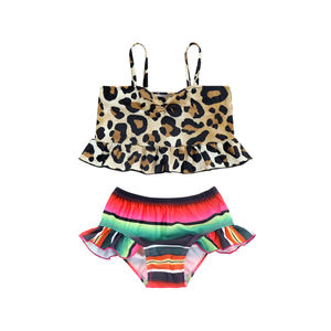 Nuovo Costume da Bagno per Ragazze 2023, Bikini di Alta Qualità, Grazioso Costume da Bagno a Bretelle per Bambine, Costume da Bagno Leopardato per Ragazze - Product Image 5