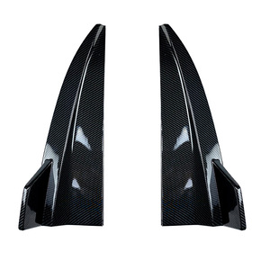 Mercedes-Benz C-Class Estate Rear Bumper Corner Spoiler Piano Black Carbon Fiber Texture PP Material - Product Image 4