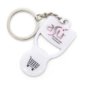 <b>Custom</b> Shape Design Unlock Trolley Cart Shopping Opener <b>Key</b> Chain for Europe Germany Market - Product Image 5