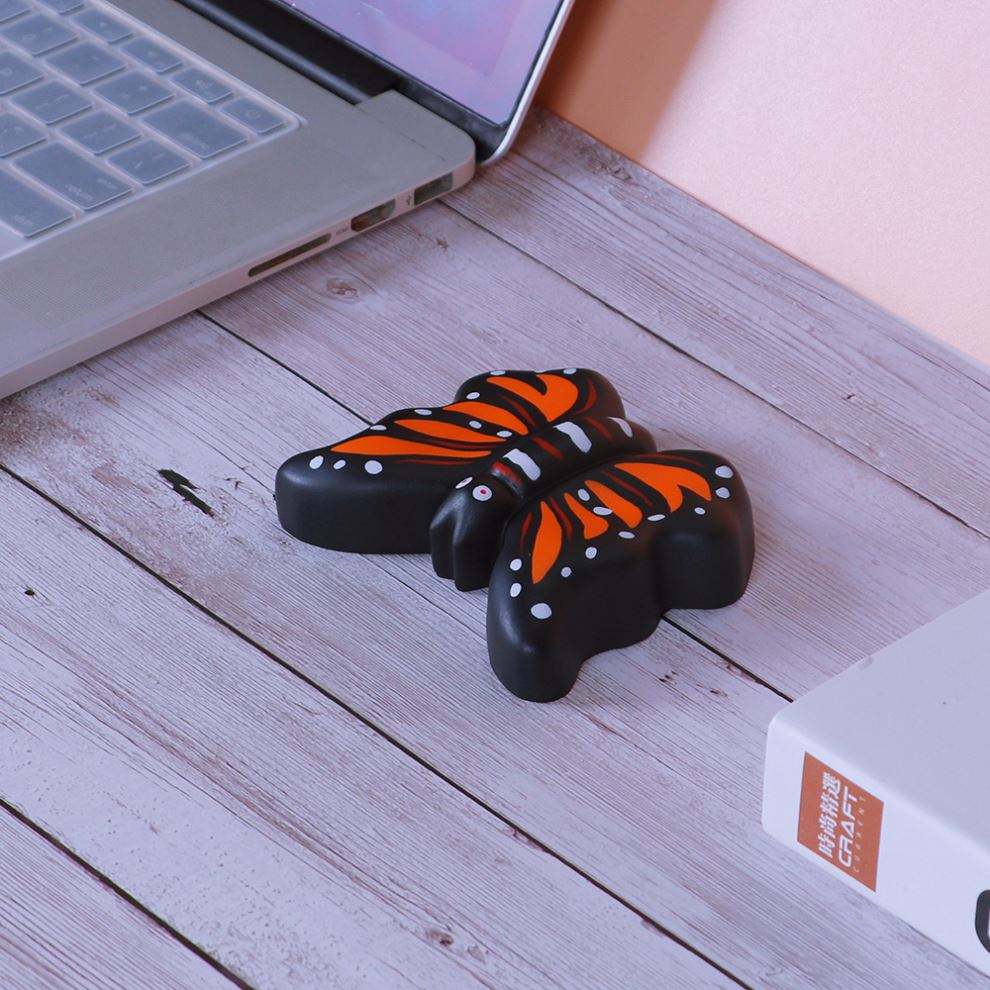 Unisex Butterfly Shape PU Foam Stress Ball Squeeze Toys for Kids Aged 5 to 7 Years