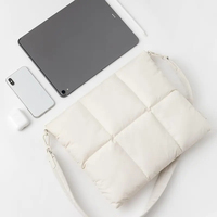 Housse d'ordinateur portable matelassée en nylon imperméable, grande capacité, personnalisée pour le voyage