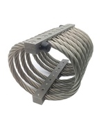 Isolateur de câble métallique à base d'acier JGX-1278D-370B - Isolateur de câble métallique composite haute performance - Isolateur de câble métallique robuste