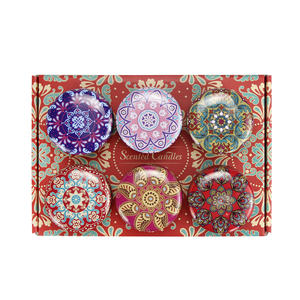 Aromatherapy Fragrance Luxury Gift Natural Soy Wax <strong>Asian</strong> Gardenia Fall Scented <strong>Candles</strong> 6 Pack Gift Set - Product Image 2