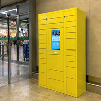 Casier intelligent de livraison de colis en libre-service 24h/24 et 7j/7 pour la poste express, système de casier à colis intelligent pour l'intérieur
