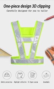 سترة أمان عاكسة عالية الوضوح مع إضاءة LED للعمل في المطارات - Product Image 6