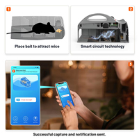 Perangkap Tikus Listrik Wifi Pintar dengan Notifikasi Aplikasi, Tegangan Tinggi 6000V, Pembasmi Tikus Ramah Lingkungan untuk Pengendalian Hama Rumah Tangga Dalam Ruangan
