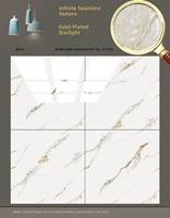 Carreaux de céramique de luxe à texture pierre dorée fluide, épaisseur 10 mm, 800x800 mm, poli brillant, antidérapant, pour sols de hall, KTV, bar, cour