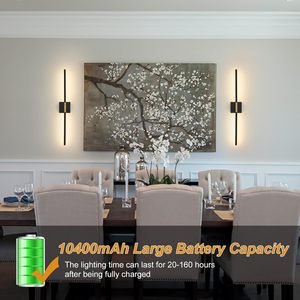 <span class=keywords><strong>LED</strong></span> không dây tường sconces Dimmable Battery Powered tường sconce với điều khiển từ xa 360 ° xoay tường ánh sáng cho phòng ngủ hành lang - Product Image 3