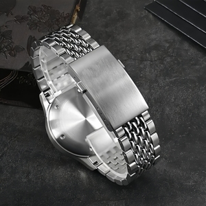 OEM Logo personalizzato Vintage pilota orologi da <span class=keywords><strong>uomo</strong></span> NH35 semplice <span class=keywords><strong>giallo</strong></span> chiaro acciaio inossidabile automatico <span class=keywords><strong>orologio</strong></span> da polso abito meccanico - Product Image 4