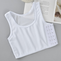 Soutien-Gorge de Sport Grande Taille Respirant à Col Rond pour Femmes, Liant Poitrine Court, Corset Gainant – Vente en Gros
