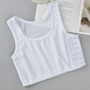 Wholesale Women Plus Size Sports <strong>Bra</strong> Breathable Round Neck Chest <strong>Binder</strong> Short Corset Shaping <strong>Bra</strong> - Product Image 6