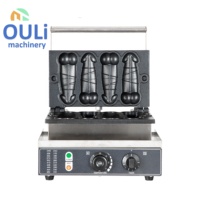 Autre machine à snacks électrique, gaufrier commercial en forme de pénis (4 pièces), équipement de fabrication de gaufres